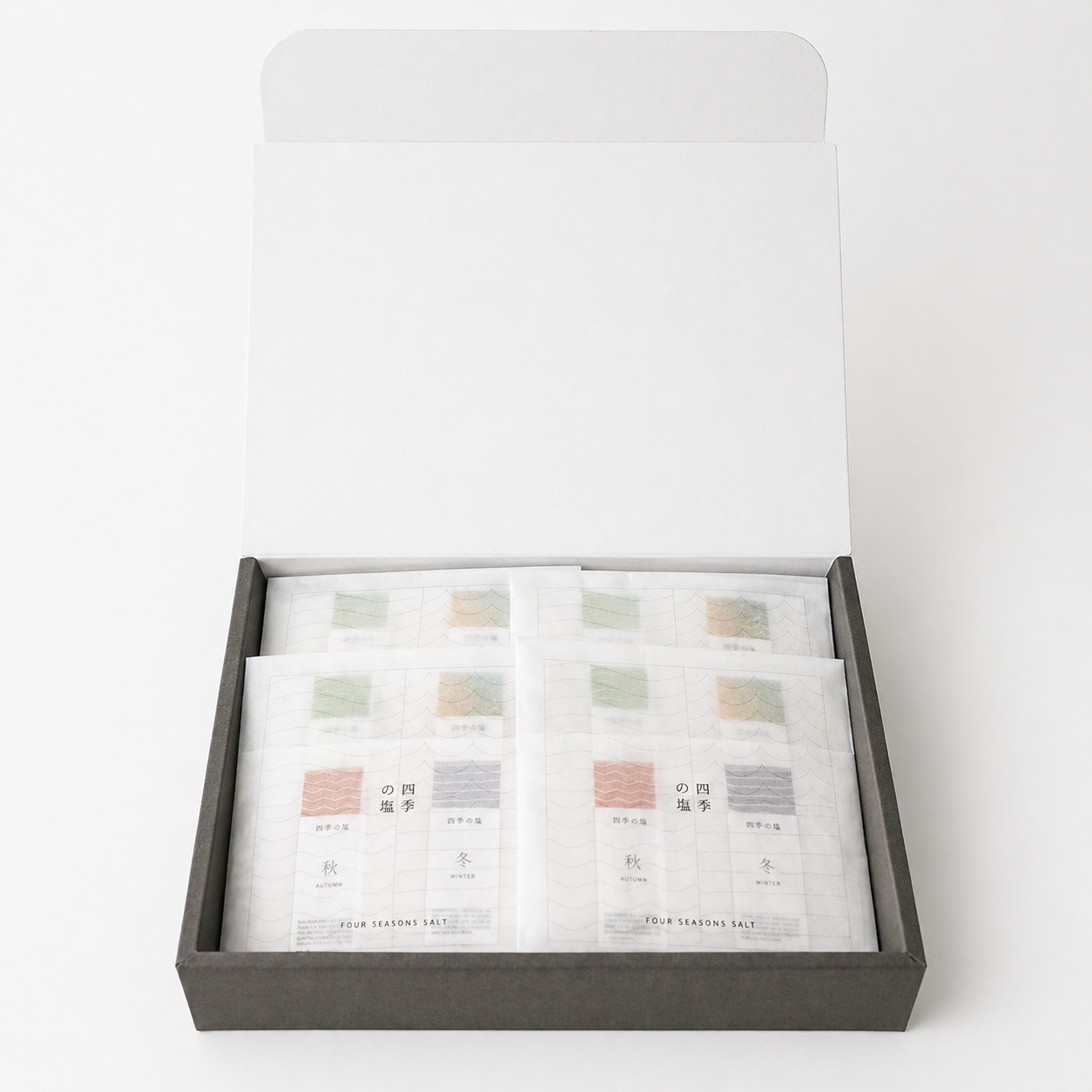 【8個セット/ギフトBOX】四季の塩 食べ比べセット