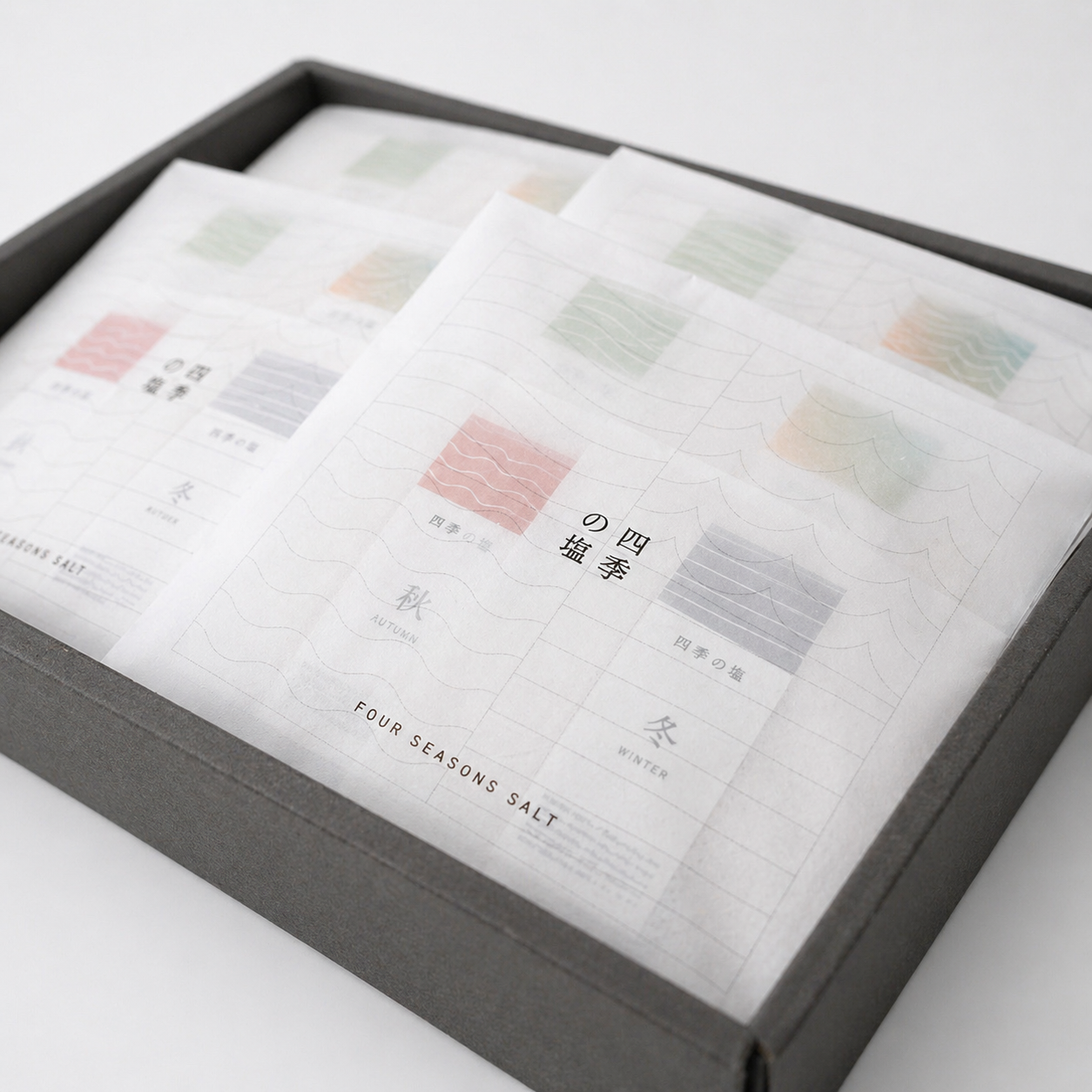 【8個セット/ギフトBOX】四季の塩　食べ比べセット